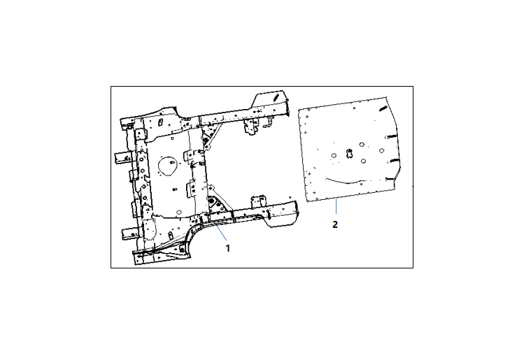 F1T1 - Rear floor sub-assembly one