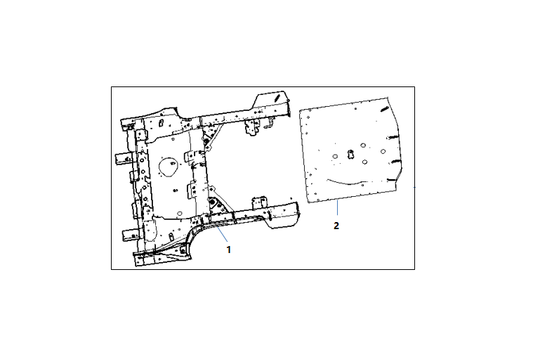 F1T1 - REAR FLOOR SUB-ASSEMBLY ONE