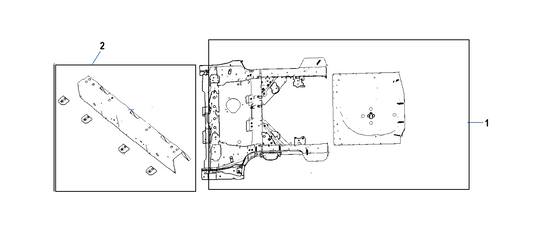 F1T1 - REAR FLOOR ASSEMBLY (FIVE-SEAT TORSION BEAM)