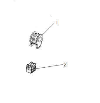 F1T1 - Front suspension stabilizer bar bushing module