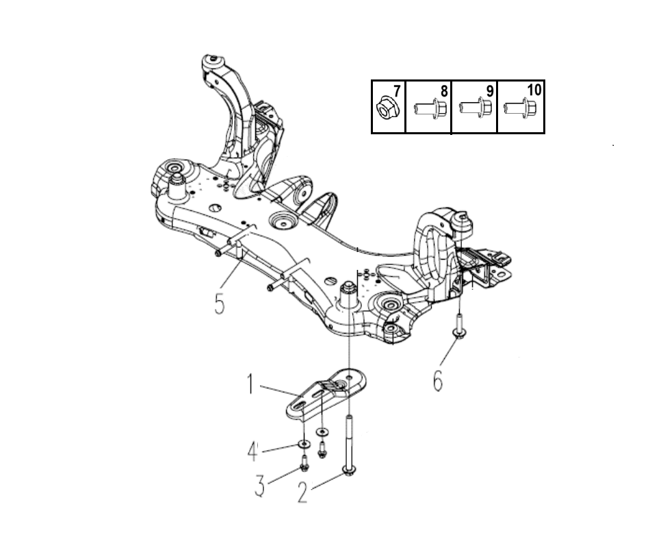 F1F2 - FRONT SUB-FRAME ASSEMBLY MODULE