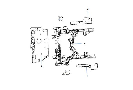 F1T1 - REAR FLOOR SUB-ASSEMBLY 2
