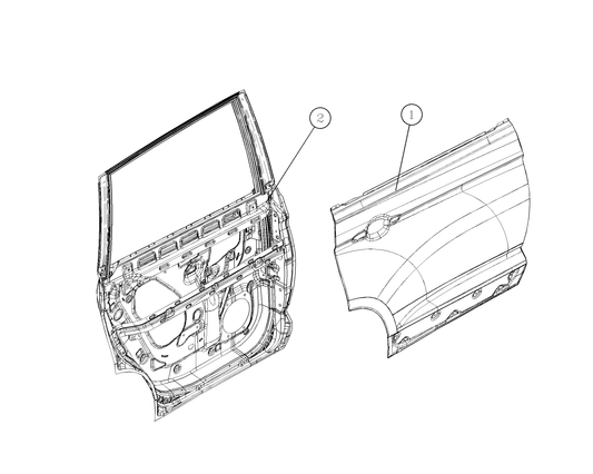 F1T1 - RR DOOR WELDING ASSEMBLY