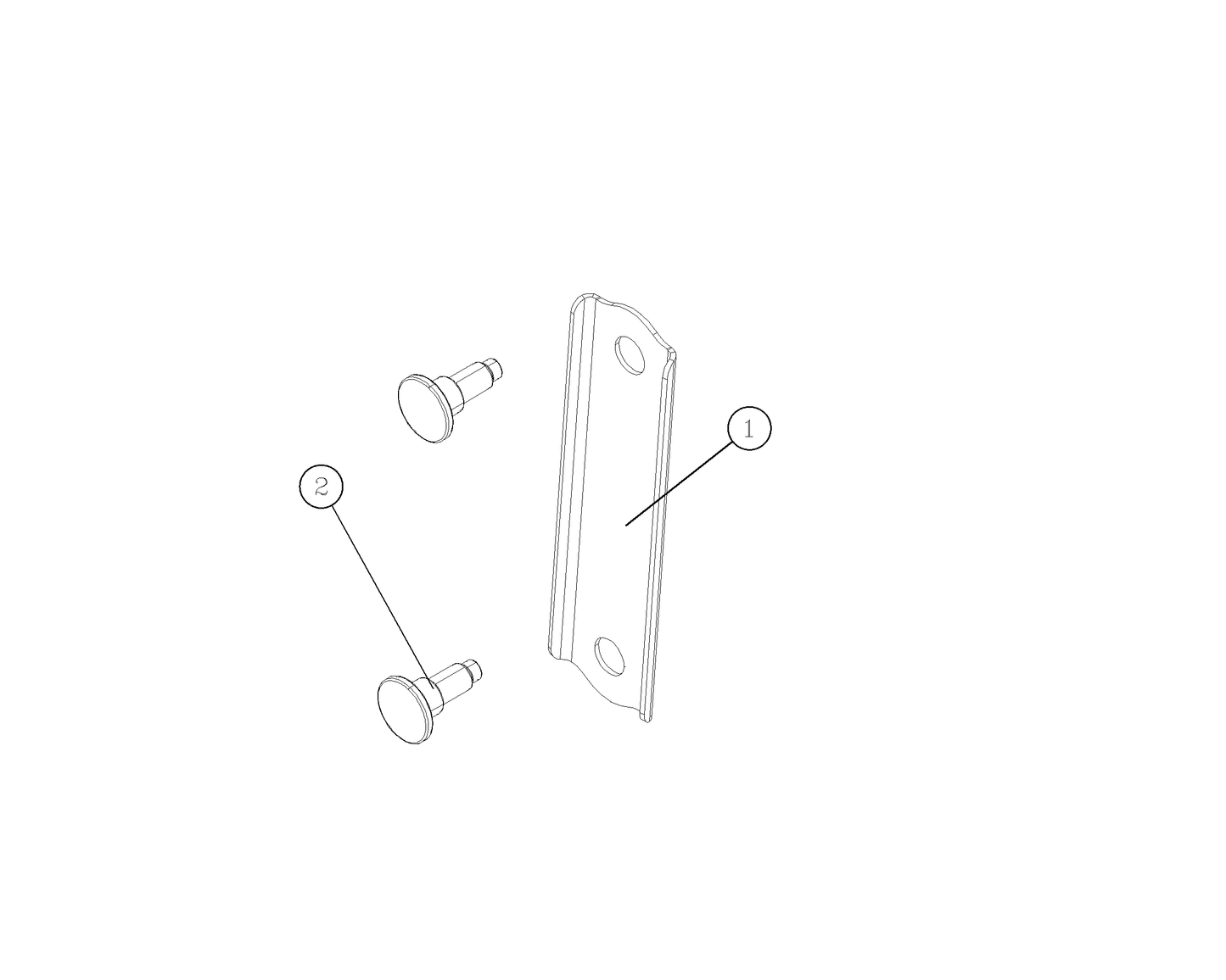 F1T1 - Rear door upper hinge mounting reinforcing plate assembly
