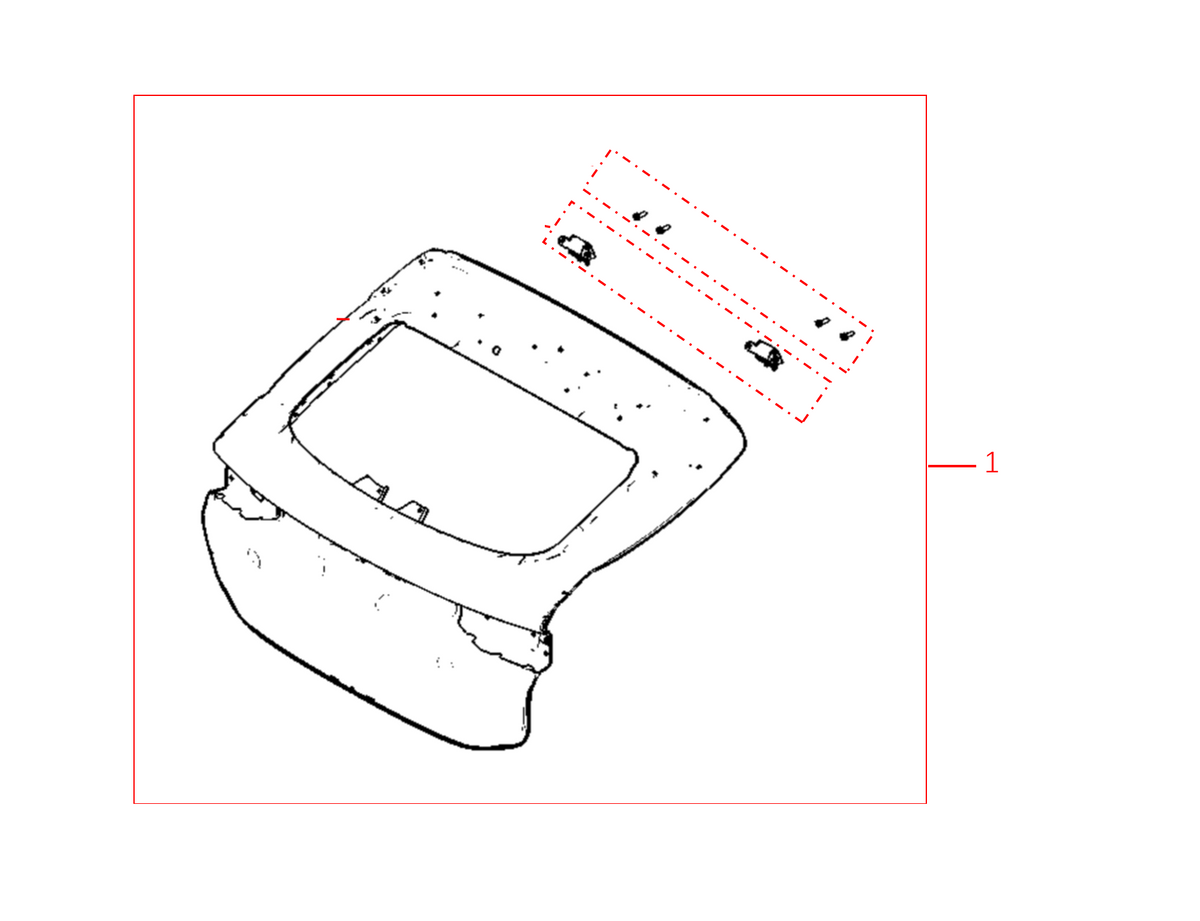 F1F2 - BACK DOOR ASSEMBLY