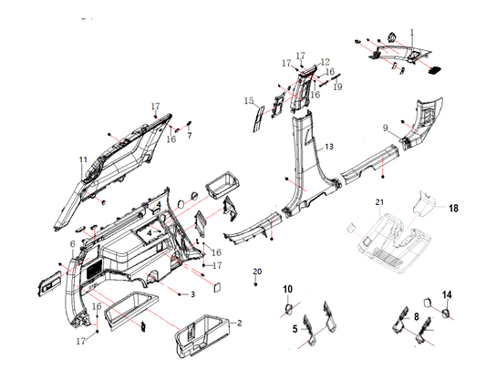 F1T1 - Side guard panel module