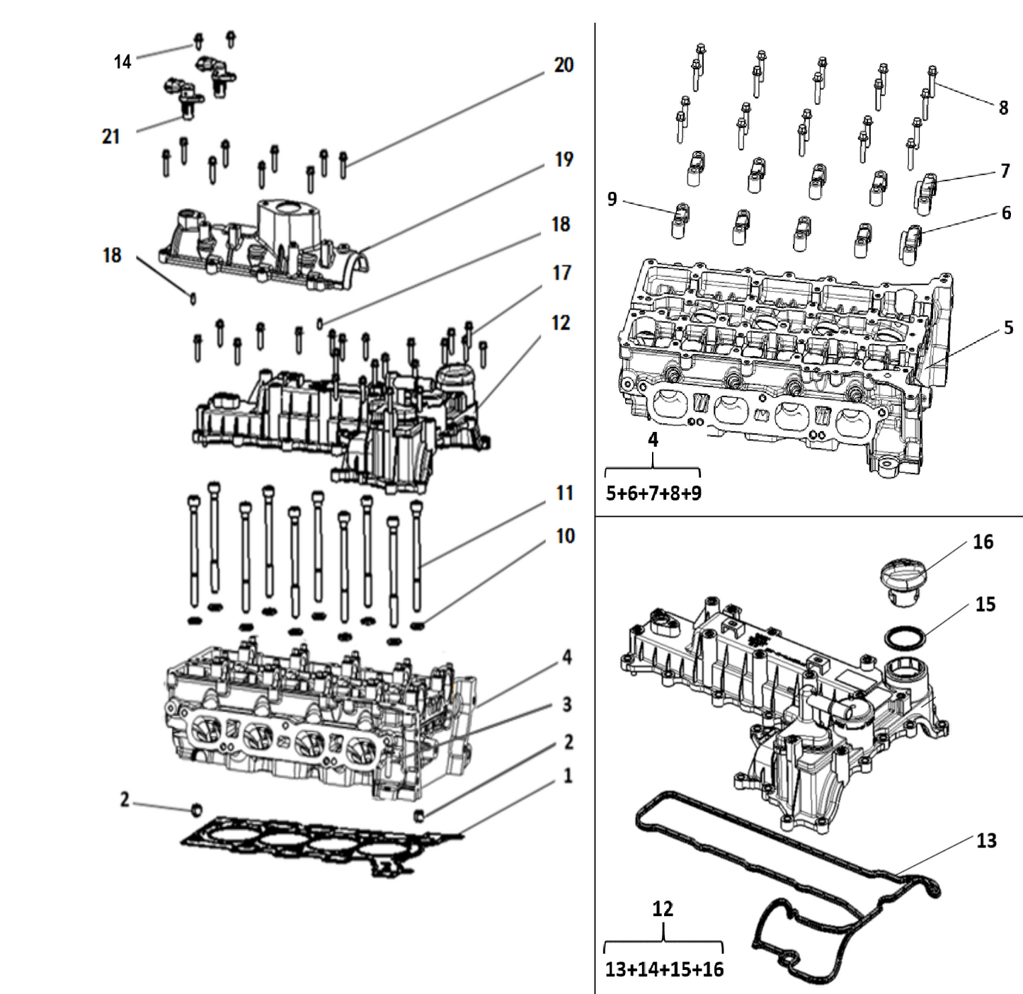 F1T1 - cylinder head system