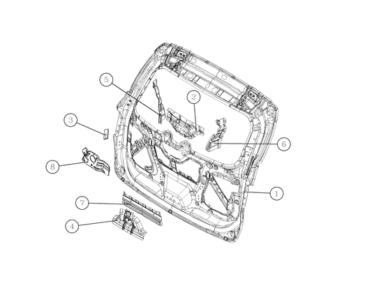F1T1 - Welding assembly of back door inner panel