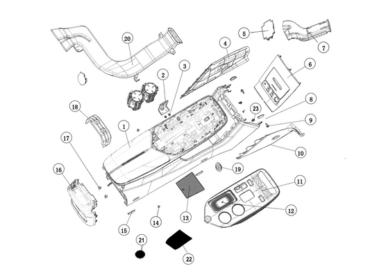 F1N1 - SUB-INSTRUMENT PANEL MODULE