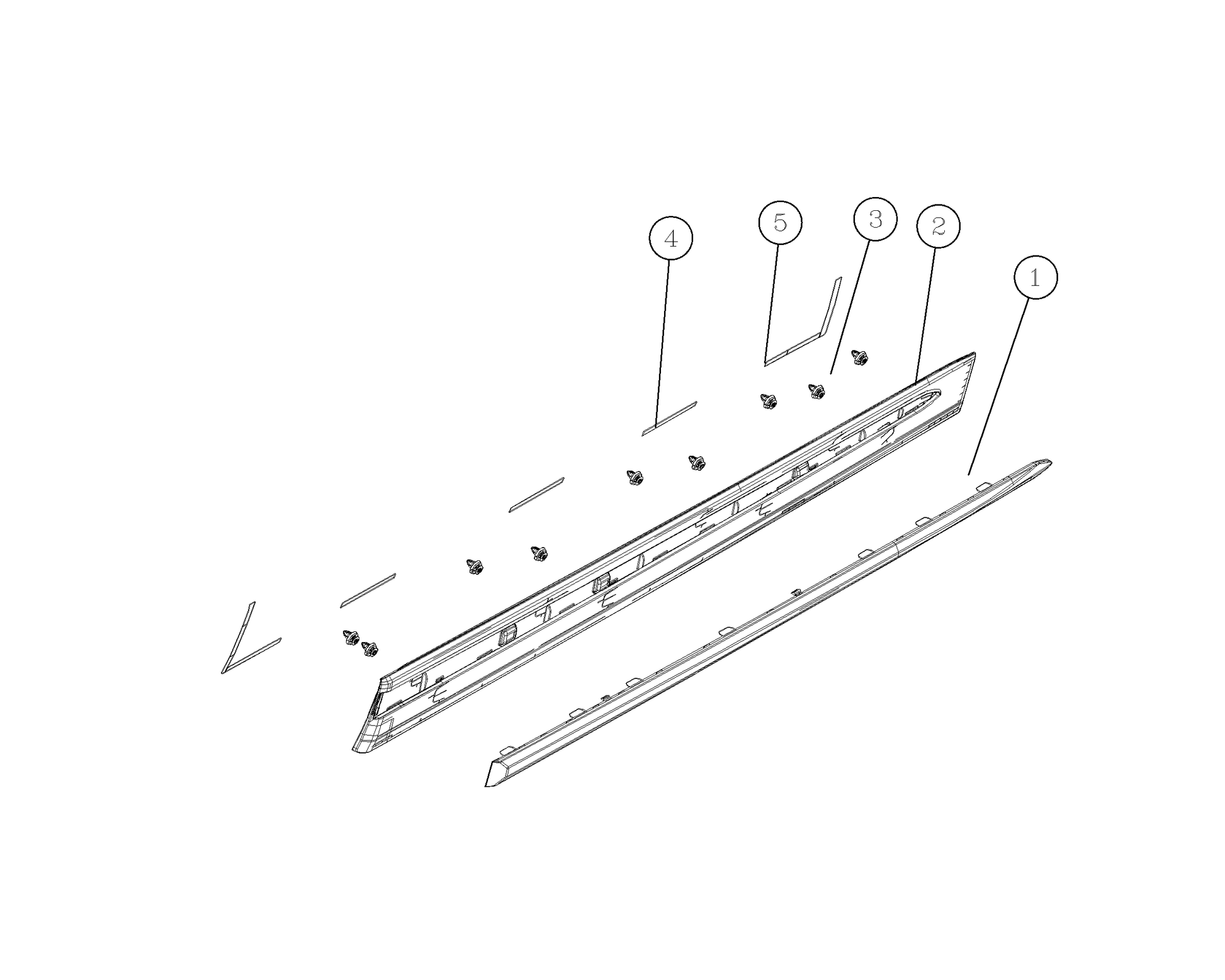 F1T1 - right front exterior decorative pad 