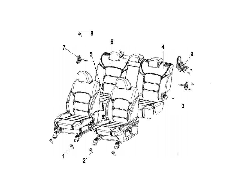 F1T1 - Rear seat module
