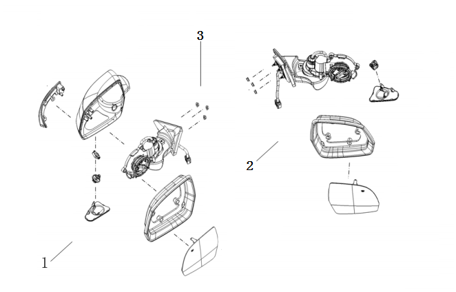 F1T1 - Exterior mirror module