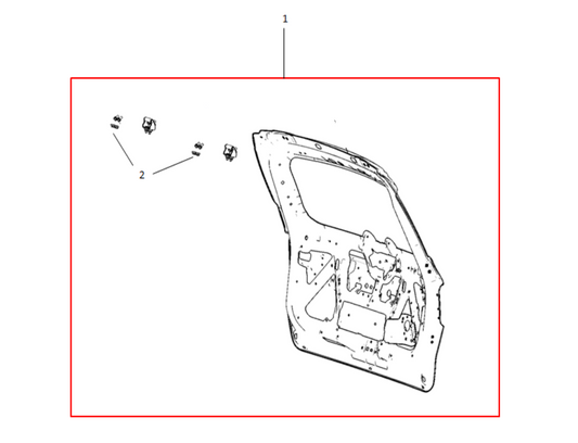 F1T1 - BACK DOOR ASSEMBLY