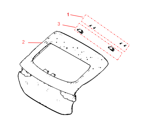 F1F2 - BACK DOOR ASSEMBLY