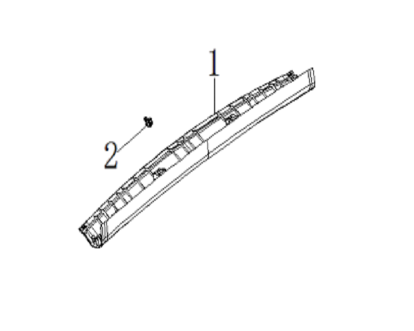 F1T1 - Back door upper panel assembly