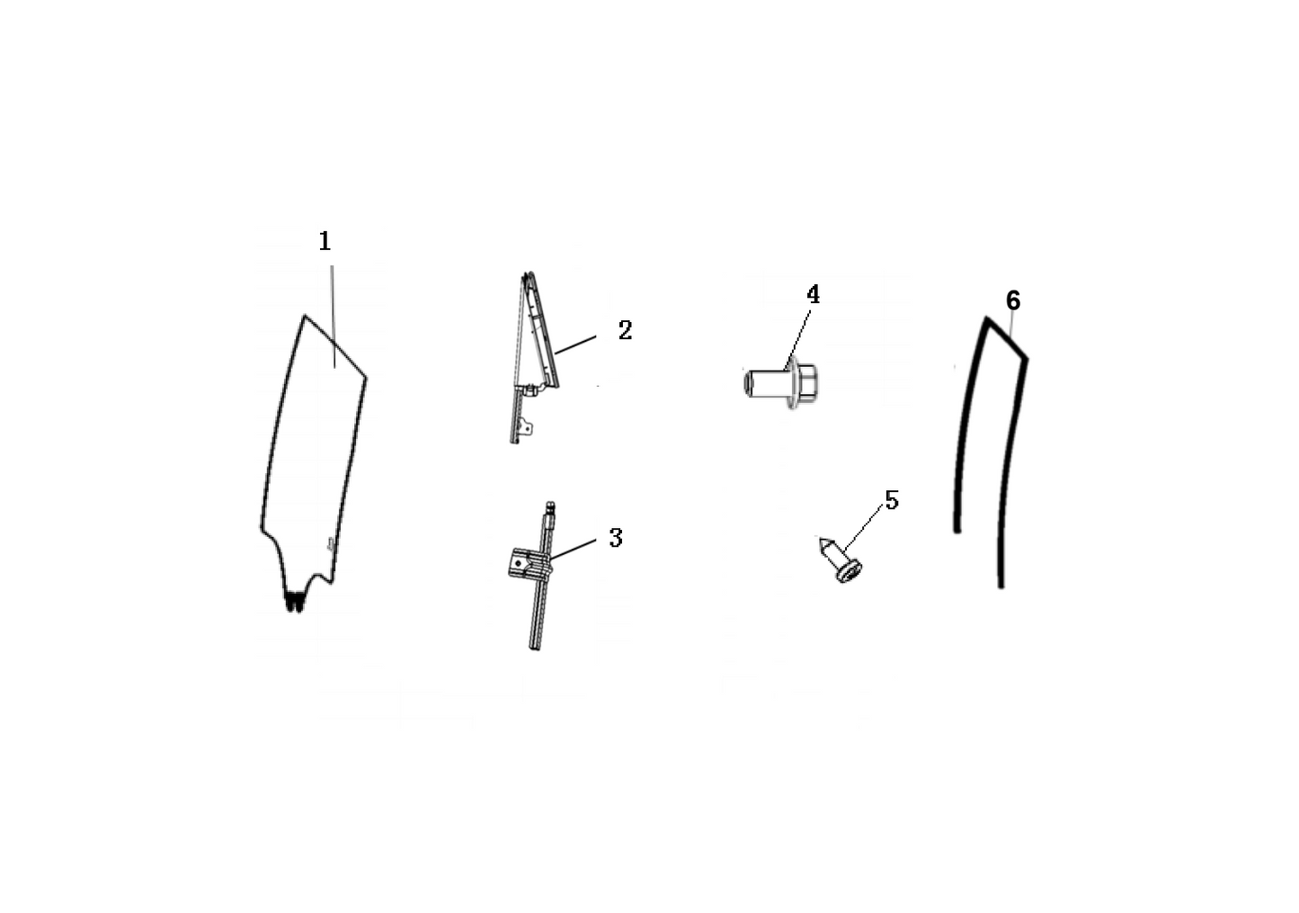 F1T1 - Rear door and window module