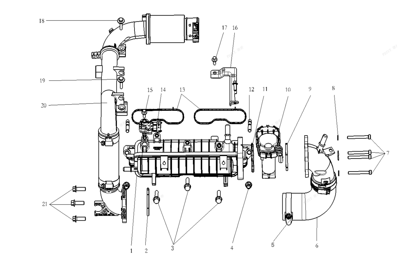 F1T1 - Air filter upper housing