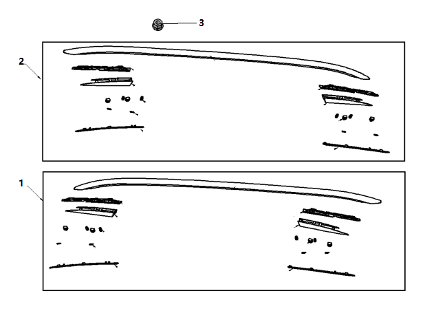 F1T1 - Luggage rack trim module