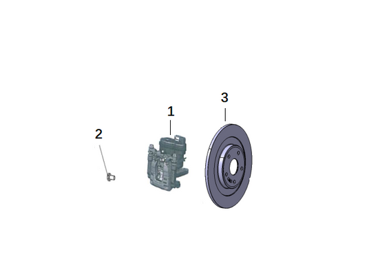 F1F2 - REAR BRAKE ASSEMBLY MODULE