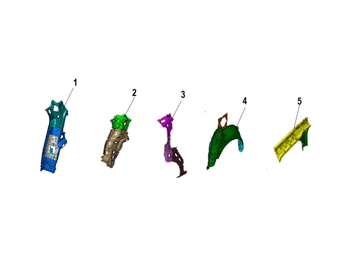 F1N1 - RIGHT WALL REAR INNER PLATE ASSEMBLY