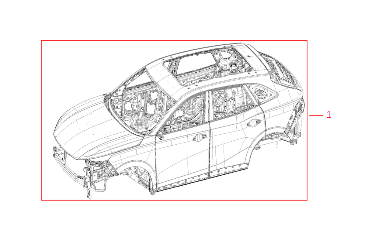F1F2 - WHITE BODY ASSEMBLY
