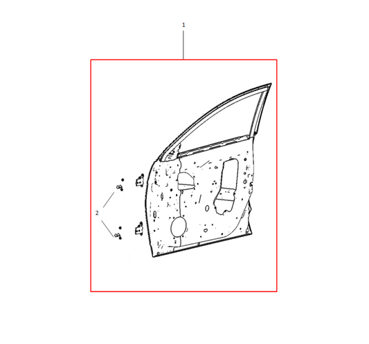 F1T1 - RIGHT FRONT DOOR ASSEMBLY