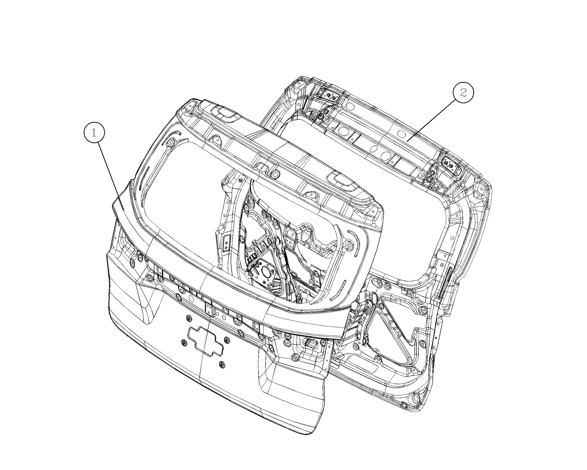 F1T1 - Trunk lid welding assembly