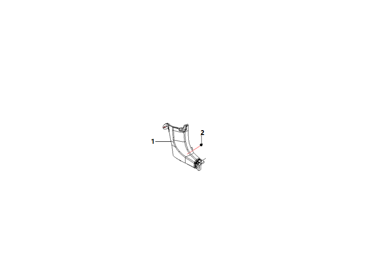 F1T1 - Right A-pillar lower guard plate assembly