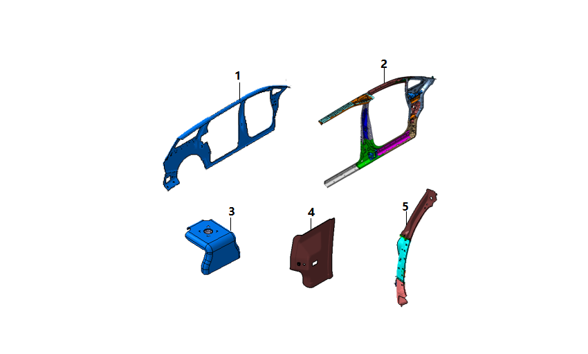F1N1 - LEFT SIDE OUTER PANEL ASSEMBLY (FAST CHARGING)