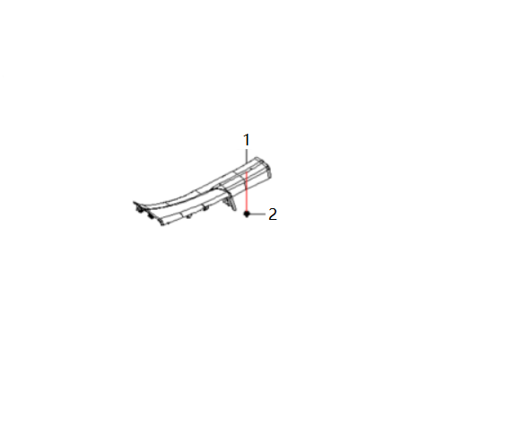 F1T1 - Left rear sill guard assembly