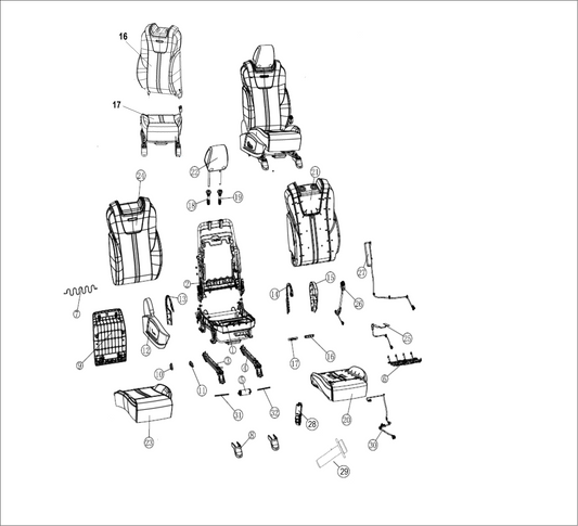 F1T1 - ASSISTANT DRIVER SEAT ASSEMBLY