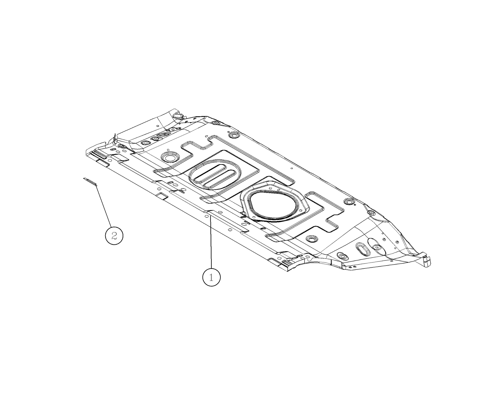 F1T1 - Middle floor clamp welding assembly