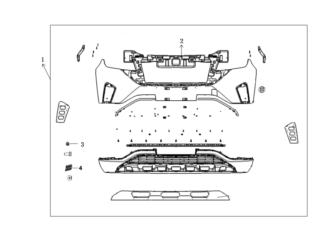 F1T1 - Front bumper module