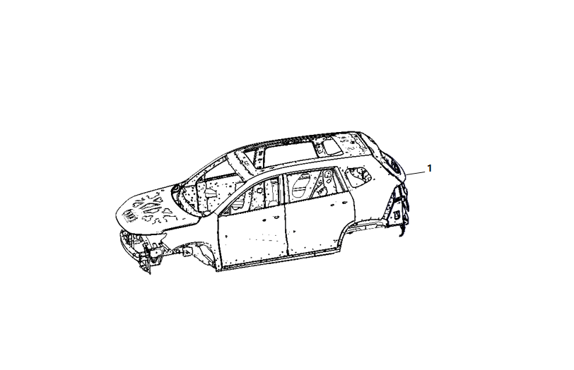 F1T1 - White body assembly