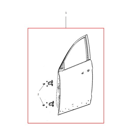 F1T1 - LEFT FRONT DOOR ASSEMBLY