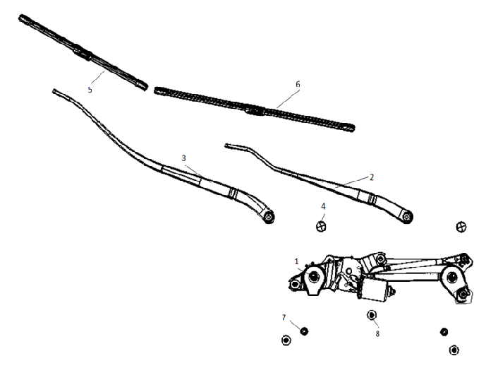 F1T1 - Windshield wiper module