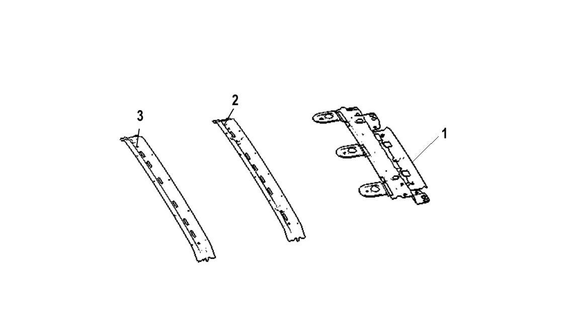 F1T1 - Top cover cross beam assembly