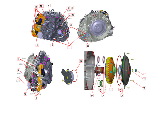 F1T1 - 7DCT300 TRANSMISSION ASSEMBLY (VIRTUAL UNDETERMINED DRAWING NUMBER)