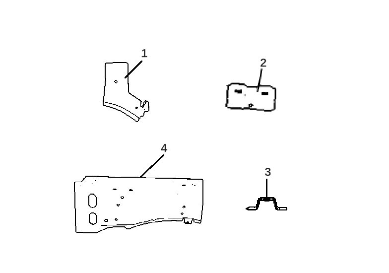 F1T1 - Right front beam sub-assembly