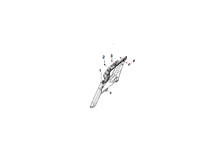F1T1 - Left C pillar upper guard assy