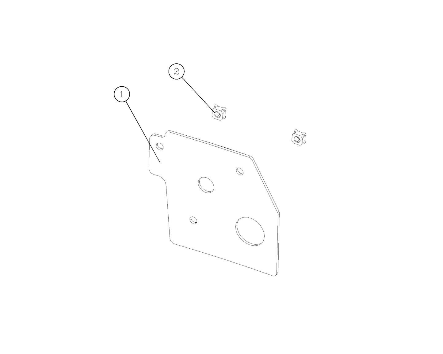 F1T1 - Front anti-collision connecting plate assembly 