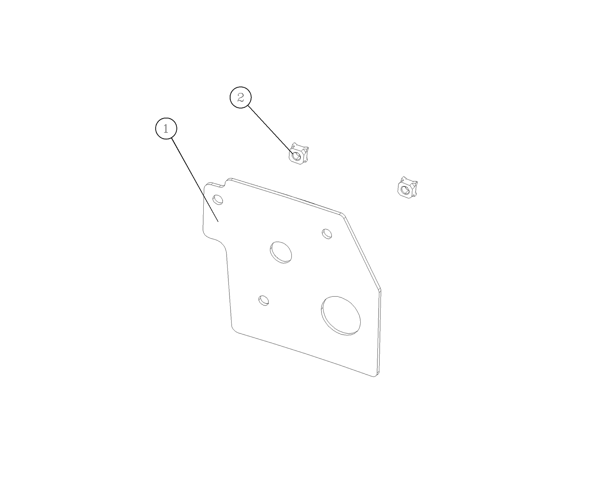 F1T1 - Front anti-collision connecting plate assembly 