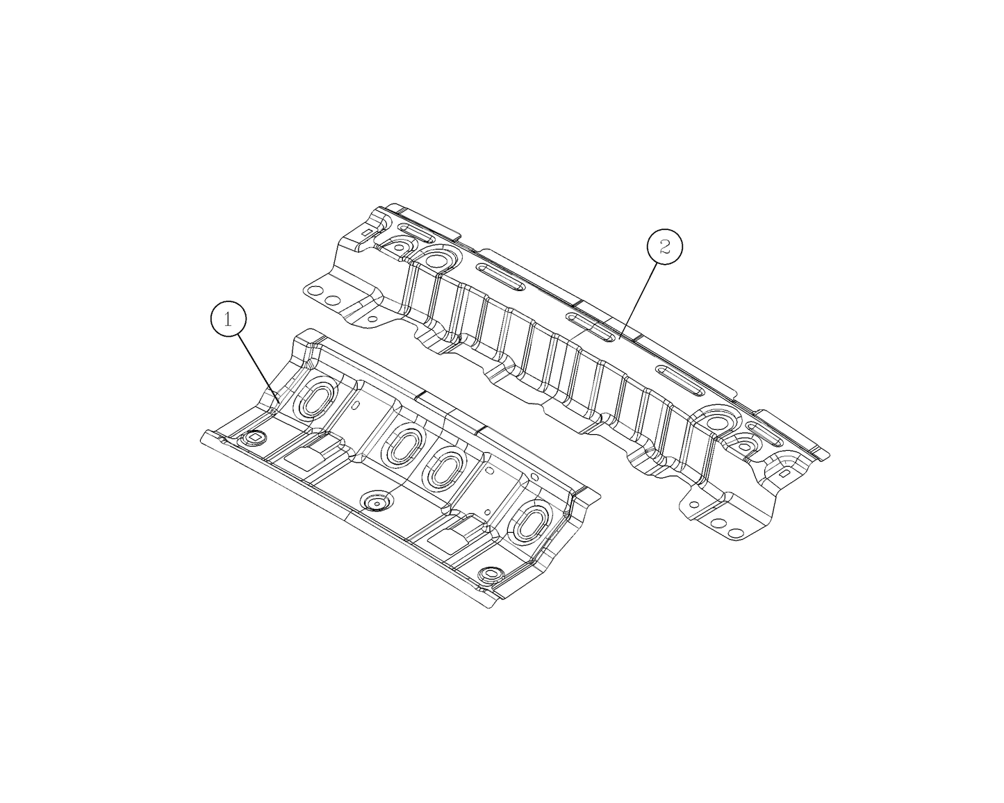 F1T1 - Roof rear beam assembly