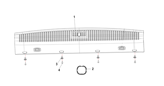 F1N1 - BACK DOOR SILL GUARD PLATE MODULE