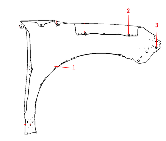 F1F2 - FENDER ASSEMBLY