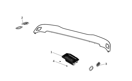 F1N1 - UPPER DECORATIVE PLATE ASSEMBLY
