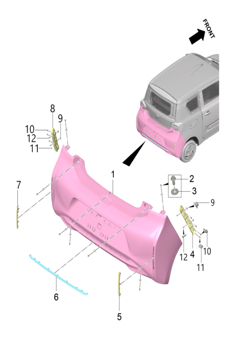 B1P - Assembly : Rear Bumper