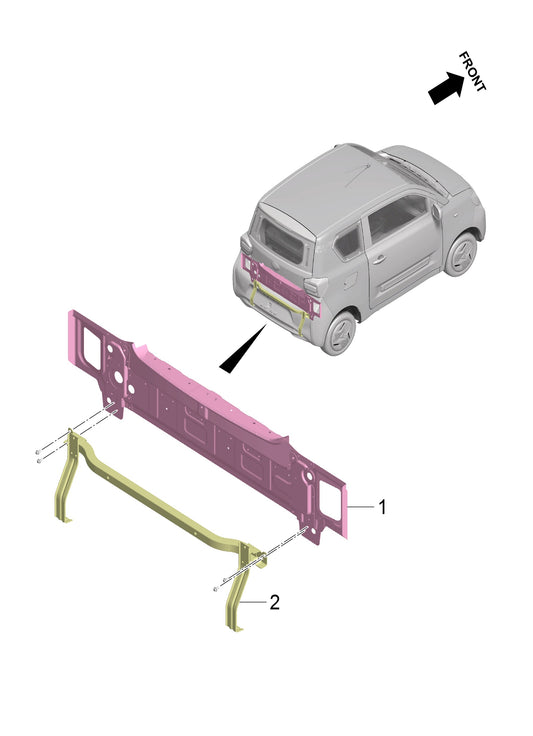 B1P - Assembly : Rear Structure