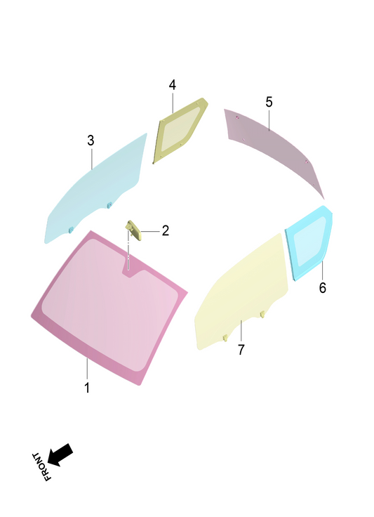 B1P - Assembly : Windscreen & Windows