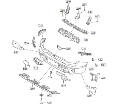 B1B1 - Rear Bumper Assembly